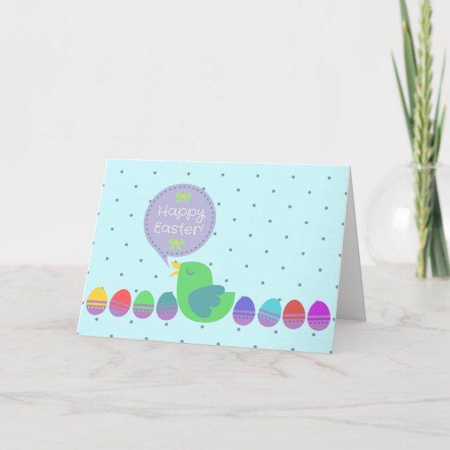 Frohe Ostern! Feiertagskarte (Vorderseite)