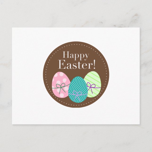 Frohe Ostern Feiertagspostkarte (Vorderseite)