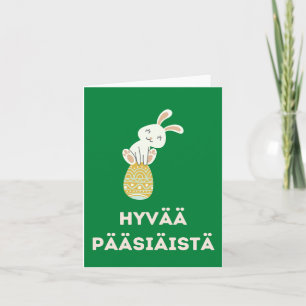 Frohe Ostern, Finnisch Frohe Ostern  Karte