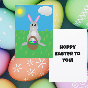 Frohe Ostern! Flach Feiertagskarte