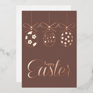 Frohe Ostern Folien Luxus Dekoration Stylisch Folieneinladung