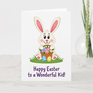 Frohe Ostern für eine wundervolle Kinderkarte Karte