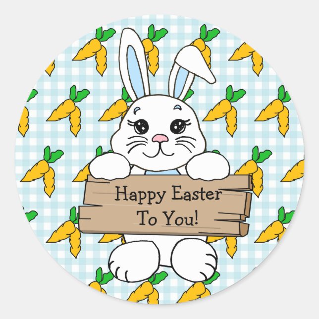 Frohe Ostern für Sie Aufkleber (Vorderseite)