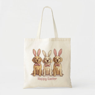 Frohe Ostern Gelbe Labrador Retriever Hunde Tragetasche