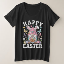 Frohe Ostern Gnom Mit Hasenohren Bunte Eier 