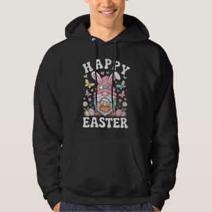 Frohe Ostern Gnom Mit Hasenohren Bunte Eier Hoodie