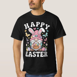 Frohe Ostern Gnom Mit Hasenohren Bunte Eier T-Shirt