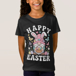 Frohe Ostern Gnom Mit Hasenohren Bunte Eier T-Shirt