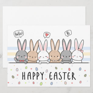 Frohe Ostern Grußkarte Feiertagskarte