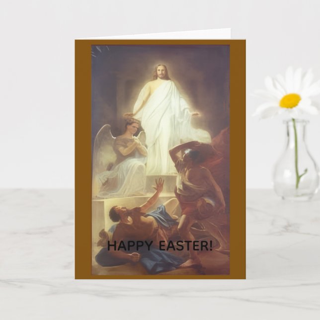 Frohe Ostern Grußkarte Karte (Kleine Pflanze)