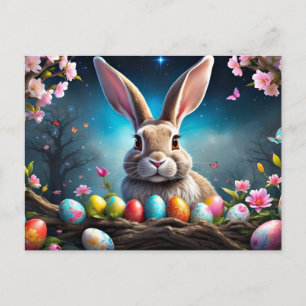 Frohe Ostern Häschen Feiertagspostkarte