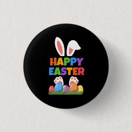 Frohe Ostern Hase Button