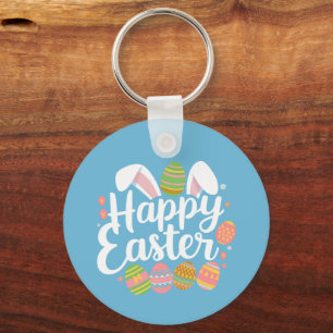 Frohe Ostern Hase Kaninchen Ei Feiertag Schlüsselanhänger