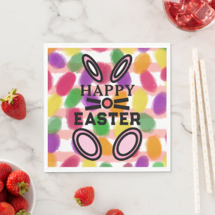 Frohe Ostern Hase Kaninchen Geleeeier Serviette