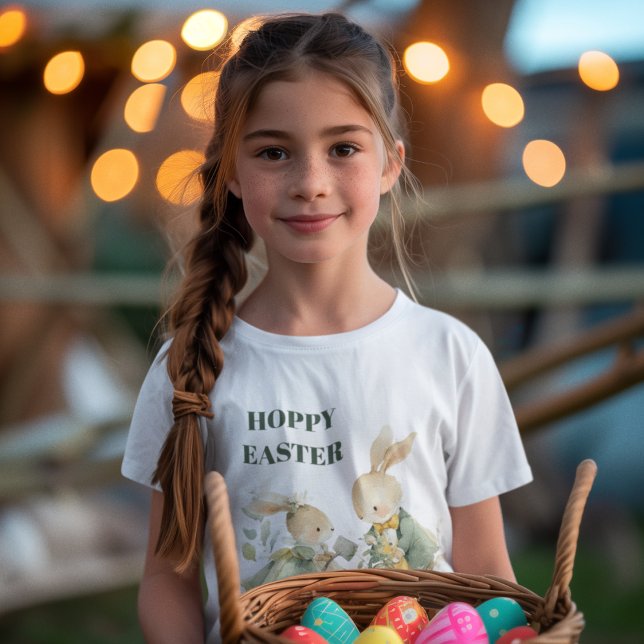 Frohe Ostern | Hase Kinder T-Shirt  (Von Creator hochgeladen)