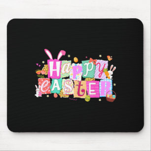 Frohe Ostern Hasen Ei für Kinder Junge Mädchen Fra Mousepad