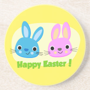 "FROHE OSTERN" HASEN GETRÄNKEUNTERSETZER