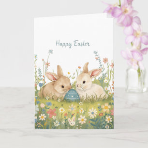 Frohe Ostern Hasen Karte