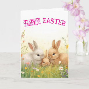 Frohe Ostern Hasen Karte