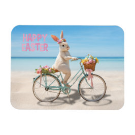 Frohe Ostern Hilton Head Island Fahrrad am Strand Magnet