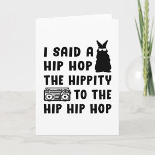 Frohe Ostern Hip Hop Bunny Ostern Lustige Geschenk Karte