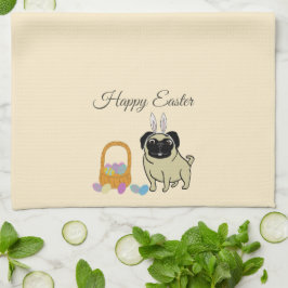 Frohe Ostern, Hund Geschirrtuch