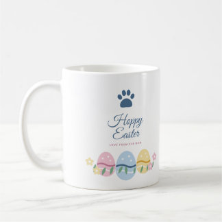 Frohe Ostern Hund Oster-Tasse, Pastell-Oster-Eier Kaffeetasse