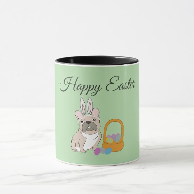 Frohe Ostern, Hund Tasse (Zentrum)