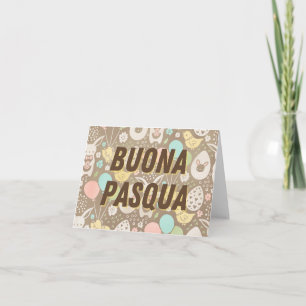 Frohe Ostern, italienisch Frohe Ostern Karte
