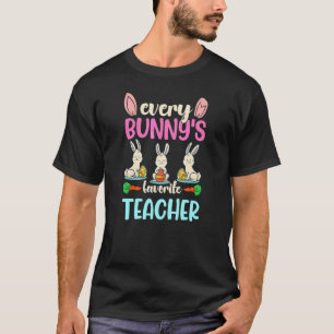 Frohe Ostern jeder Hase ist Lieblingslehrer Rabbi T-Shirt