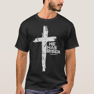 Frohe Ostern Jesus Er Ist Auferstanden Religiös Ch T-Shirt