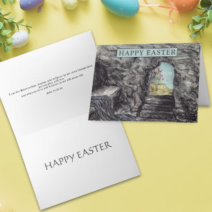Frohe Ostern Jesus Ist Auferstanden Aquarell Karte