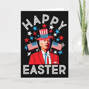 Frohe Ostern Joe Biden 4. Juli Gedenk Unabhängigke Karte