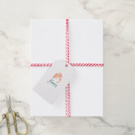 Frohe Ostern – Kaninchen & Ei Florales Design Geschenkanhänger