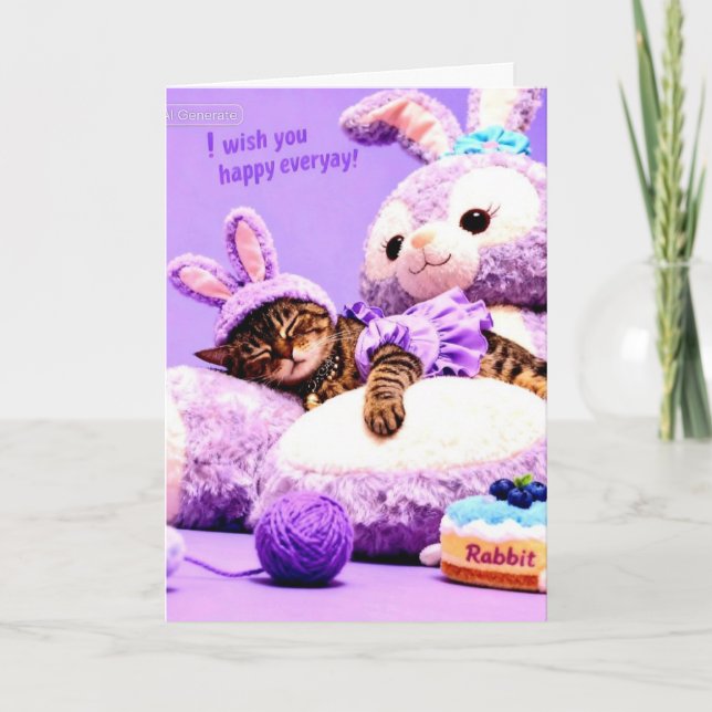 FROHE OSTERN KARTE (Vorderseite)