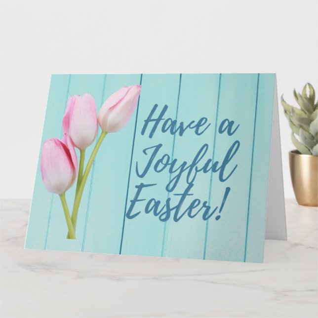FROHE OSTERN KARTE (Kleine Pflanze)