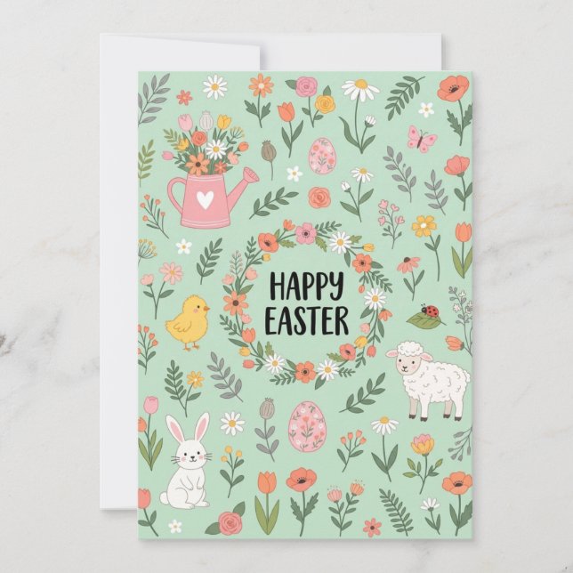 Frohe Ostern Karte  (Vorderseite)