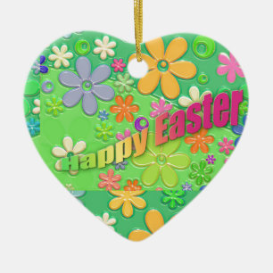 frohe ostern keramikornament