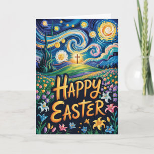 Frohe Ostern Kirche Massen-Gruß Karte