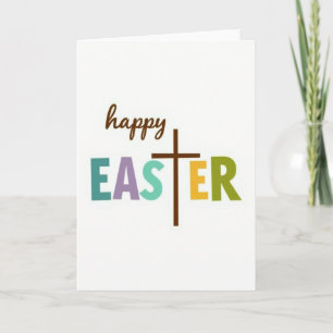Frohe Ostern Kreuz Grafikkarte Karte