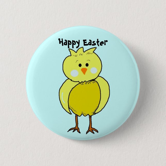 Frohe Ostern Küken Button (Vorderseite)