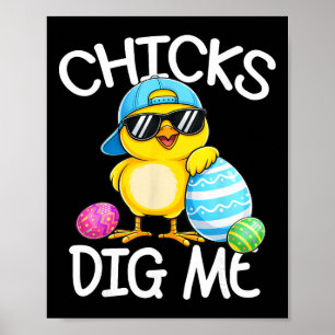 Frohe Ostern Küken finden mich toll Ostern Kleinki Poster
