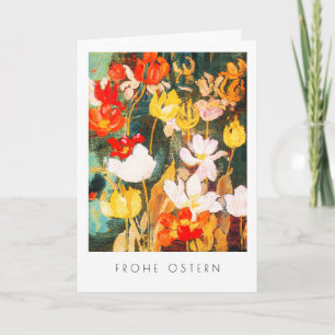 Frohe Ostern. Kunsthandwerkskarten Feiertagskarte