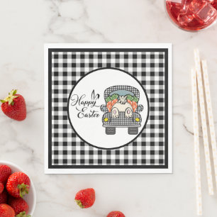 Frohe Ostern LKW Serviette