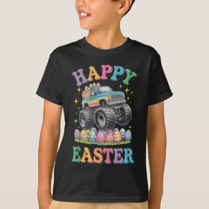 Frohe Ostern Lustiger Monster Truck zerquetscht Ei T-Shirt