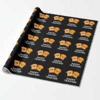 Frohe Ostern Lustiges Brot Wortspiel Dunkler Hinte