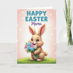 Frohe Ostern Mama-Hasen-Karte Karte