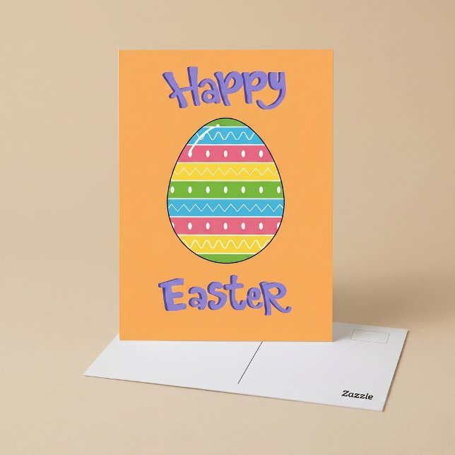 Frohe Ostern mit Ei Postkarte (Von Creator hochgeladen)