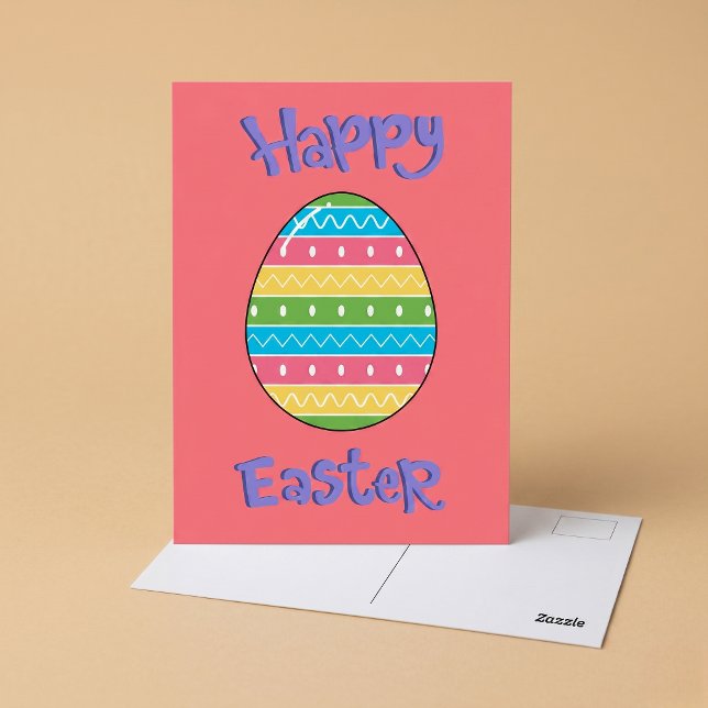 Frohe Ostern mit Ei Postkarte (Von Creator hochgeladen)