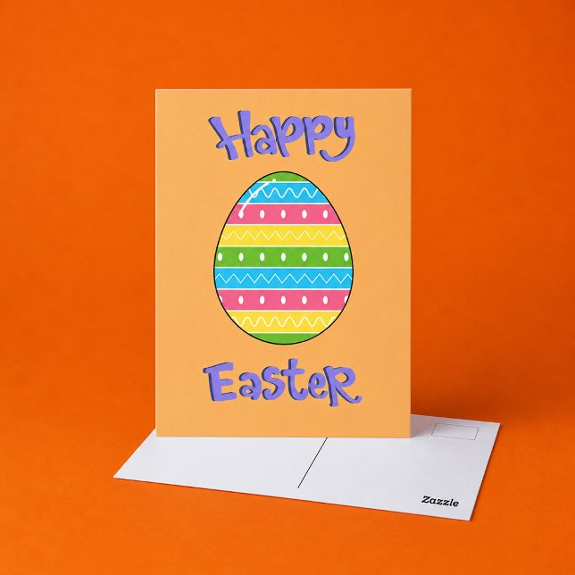 Frohe Ostern mit Ei Postkarte (Von Creator hochgeladen)